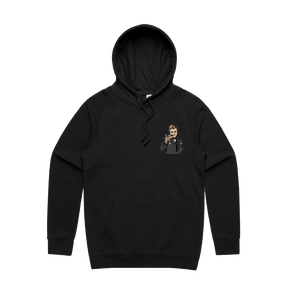 S / Black / Small Front Print DiCaprio Gatsby Cheers 🍸 - Unisex Hoodie