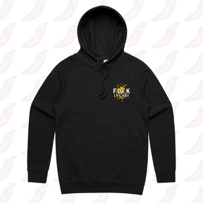 S / Black / Small Front Print F It’s Hot ☀🤬 - Unisex Hoodie