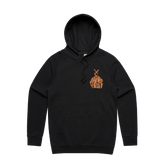 S / Black / Small Front Print Jacked Kangaroo 🦘 - Unisex Hoodie
