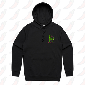 S / Black / Small Front Print LICKALOTTAPUS 🦖👅- Unisex Hoodie