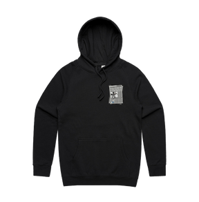 S / Black / Small Front Print Murdoch Monopoly 📰 - Unisex Hoodie