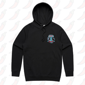 S / Black / Small Front Print Nuke The Whales 💣🐳 – Unisex Hoodie