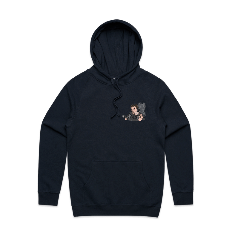 S / Black / Small Front Print Smokin' Elon 💨 - Unisex Hoodie