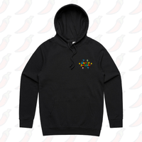 S / Black / Small Front Print Super Daddio ⭐🍄 – Unisex Hoodie