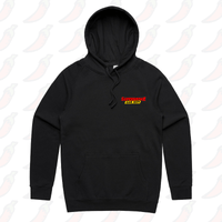 S / Black / Small Front Print Superbroke Car guy 🚗💸 – Unisex Hoodie