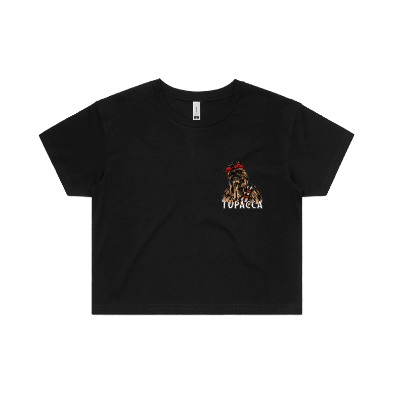 S / Black Tupacca ✊🏾 - Women's Crop Top