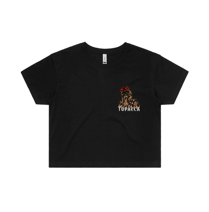 S / Black Tupacca ✊🏾 - Women's Crop Top