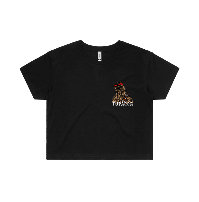 S / Black Tupacca ✊🏾 - Women's Crop Top