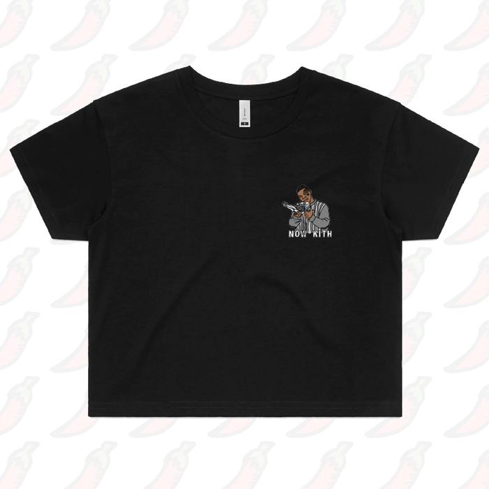 S / Black Tyson Now Kith 🕊️ - Women's Crop Top