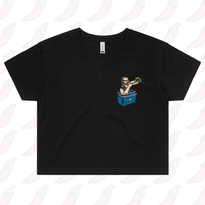 S / Black VB SHOEY 🍺 - Women's Crop Top