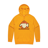 S / Gold / Large Front Design Hammerbarn 🔨 - Unisex Hoodie