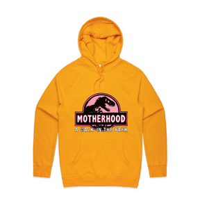 S / Gold / Large Front Design Jurassic Mum 🦖 - Unisex Hoodie
