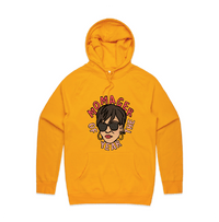 S / Gold / Large Front Design Momager 🕶️ - Unisex Hoodie