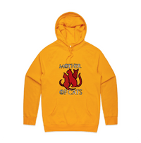 S / Gold / Large Front Design Mother of Cats 🐈 - Unisex Hoodie