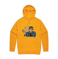 S / Gold / Large Front Design That's What She Said 🖨️ - Unisex Hoodie