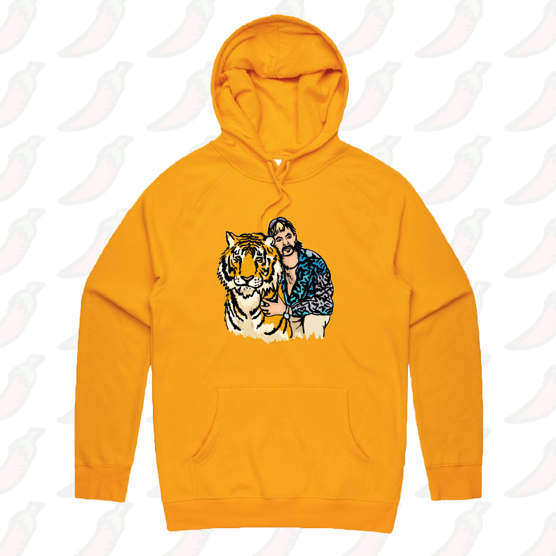 S / Gold / Large Front Design The King of Tigers 🐯 - Unisex Hoodie