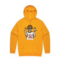 S / Gold / Large Front Design Vote for Pedro 👓 - Unisex Hoodie