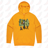 S / Gold / Large Front Print 5G Zombie 📡🧟‍♂️ - Unisex Hoodie