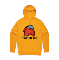 S / Gold / Large Front Print Among Us 👨‍🚀 - Unisex Hoodie