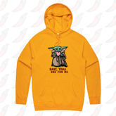 S / Gold / Large Front Print Baby Yoda Love 👽❤️ - Unisex Hoodie