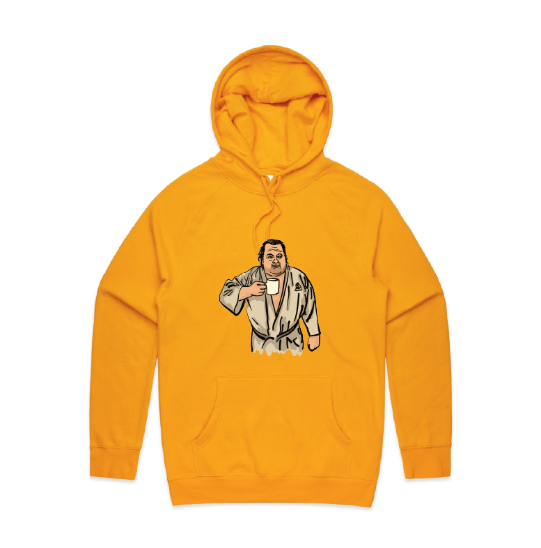 S / Gold / Large Front Print Big Ed (90 Day Fiance) 🛺 - Unisex Hoodie