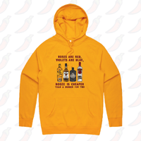 S / Gold / Large Front Print Boozy Date Night 🍸 - Unisex Hoodie