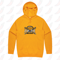 S / Gold / Large Front Print Certified Ziptie Mechanic 🔧 – Unisex Hoodie