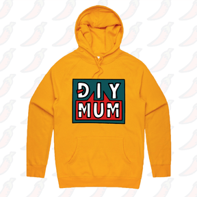 S / Gold / Large Front Print DIY Mum 🔨 – Unisex Hoodie