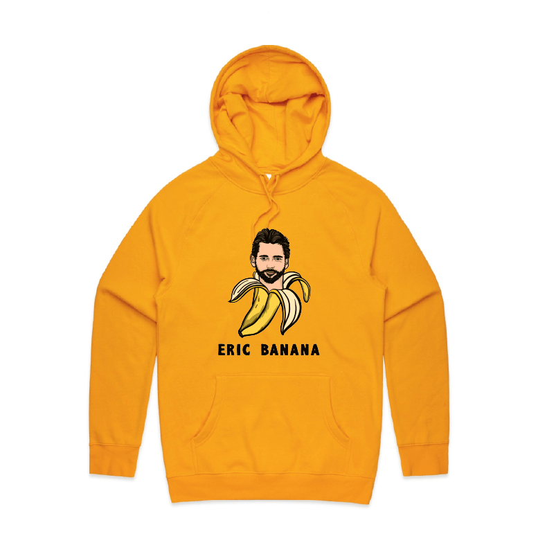 Banana print hoodie discount