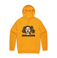 S / Gold / Large Front Print Ermahgerd! 🤓 - Unisex Hoodie