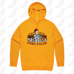 S / Gold / Large Front Print Hasbulla Fight Club 🥊- Unisex Hoodie