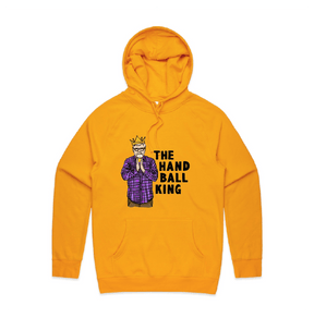 S / Gold / Large Front Print K Rudd Handball King 👑 - Unisex Hoodie