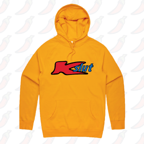 S / Gold / Large Front Print Klut 🛍️ - Unisex Hoodie