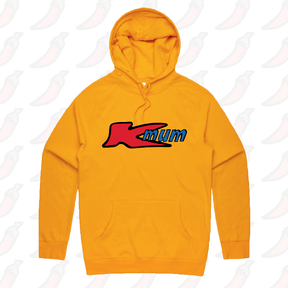 S / Gold / Large Front Print KMum 🛒 – Unisex Hoodie