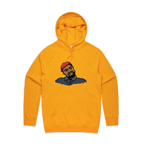 S / Gold / Large Front Print Make America Yeezy Again 🦅 - Unisex Hoodie
