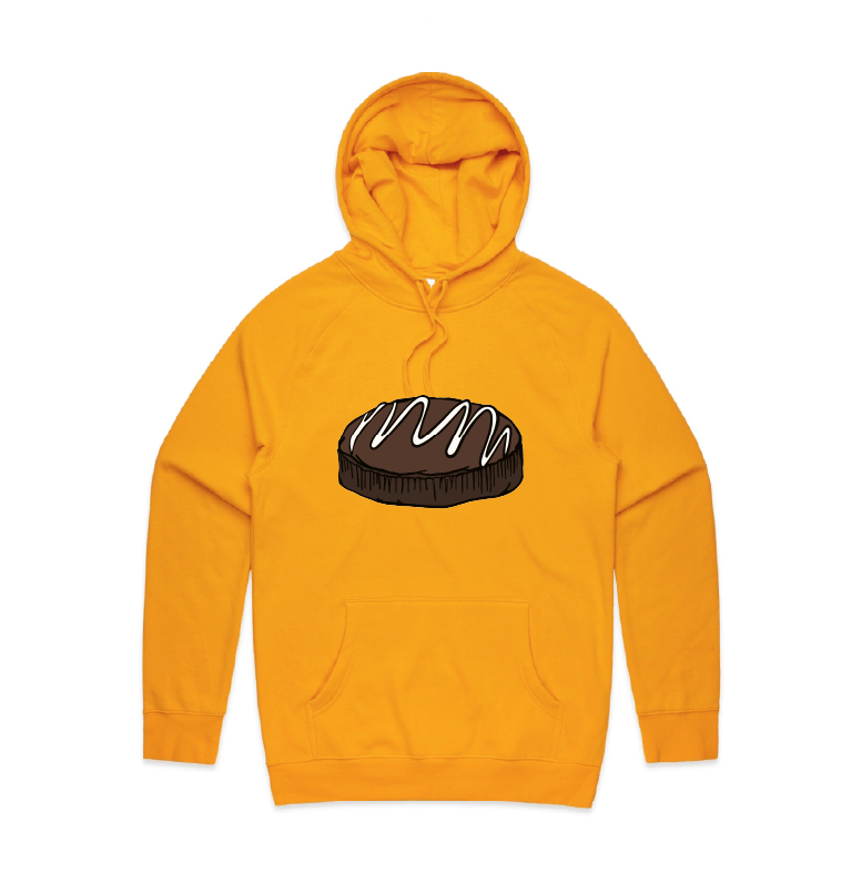 S / Gold / Large Front Print Mud Cake 🎂 - Unisex Hoodie