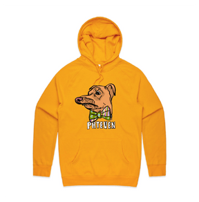 S / Gold / Large Front Print Phteven Good Boy 🐶 - Unisex Hoodie