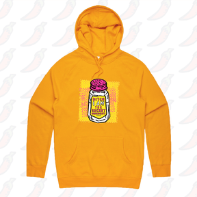 S / Gold / Large Front Print Secret Ingredient 🧂 – Unisex Hoodie