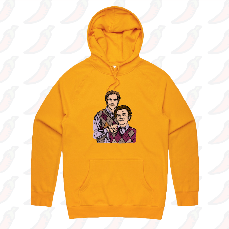 S / Gold / Large Front Print Step Brothers 👨🏽‍🤝‍👨🏻 - Unisex Hoodie