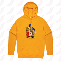 S / Gold / Large Front Print Tai Shoey Vasa 👟🥊 – Unisex Hoodie