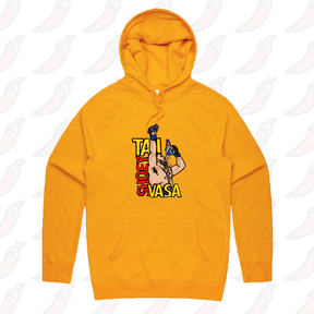 S / Gold / Large Front Print Tai Shoey Vasa 👟🥊 – Unisex Hoodie