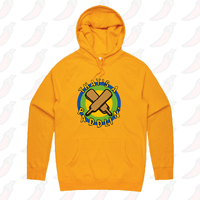 S / Gold / Large Front Print That’s A Paddlin’ 🏏 – Unisex Hoodie
