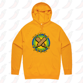 S / Gold / Large Front Print That’s A Paddlin’ 🏏 – Unisex Hoodie