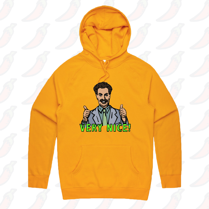 S / Gold / Large Front Print VERY NICE 👍- Unisex Hoodie