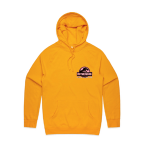 S / Gold / Small Front Design Jurassic Mum 🦖 - Unisex Hoodie