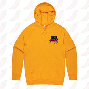 S / Gold / Small Front Design Squid Game 🦑 - Unisex Hoodie