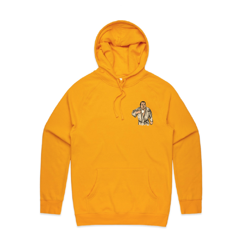 S / Gold / Small Front Print Big Ed (90 Day Fiance) 🛺 - Unisex Hoodie