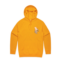 S / Gold / Small Front Print Circle Game 👊 - Unisex Hoodie