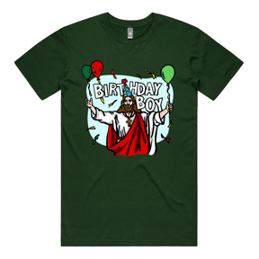S / Green / Large Front Design Birthday Boy Christmas 🎉🎄 - Men's T Shirt