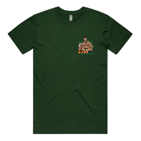 S / Green / Small Front Design Big Barry Christmas 🍆🎄 - Men's T Shirt